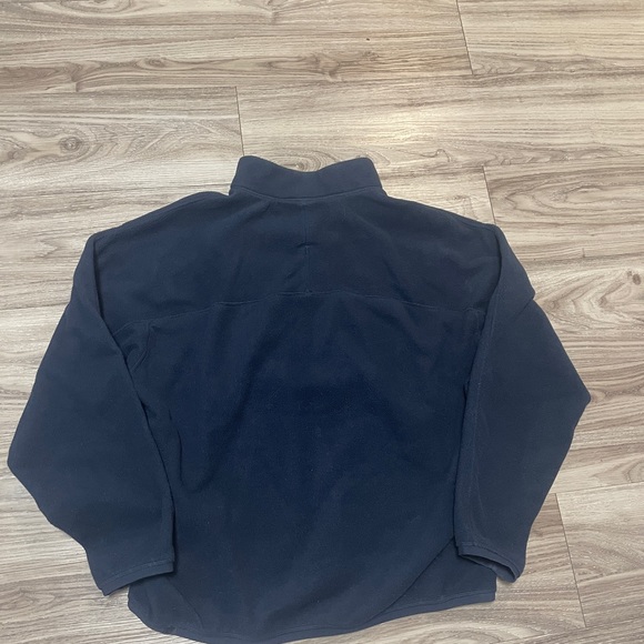 Navy Overized Fleece half zip OBO - Picture 3 of 4